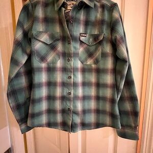 DIXXON- Medium /Blue Marlin Plaid Shirt